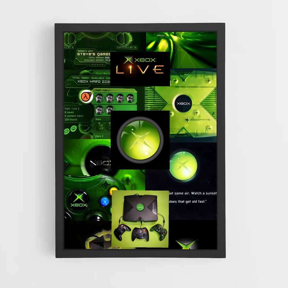 Poster Xbox Chromatique – affiche Consoles (vue 2)